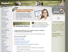 Tablet Screenshot of hostedtest.com